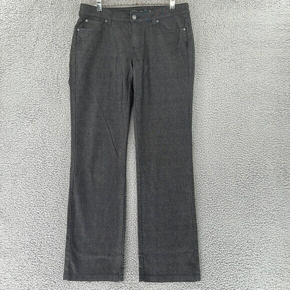 Prana Denim Pants Womens 8/29 (32x31) Black Dark Wash Straight Leg - Picture 1 of 11